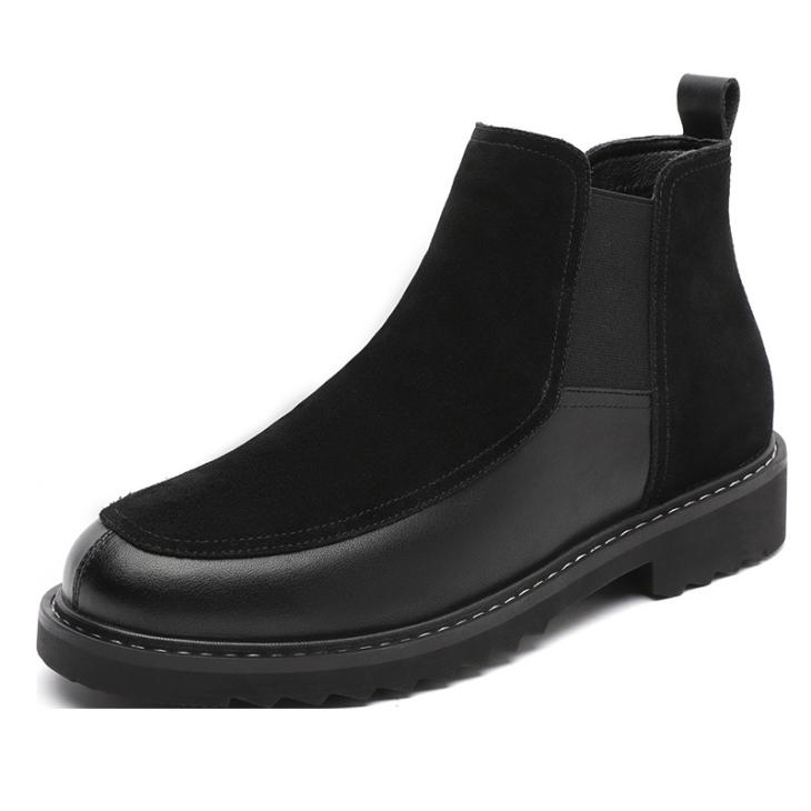 Mens  Boots | Brushed Leather Chelsea Boots Boots Black