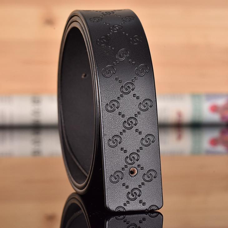 Mens  Custom Belts | Brushed Leather Belt Strap Accessories Black