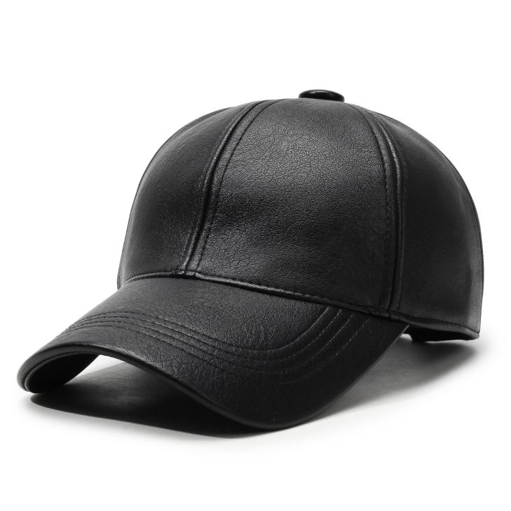 Mens  Hats And Gloves | Nappa Leather Baseball Cap Accessories Black