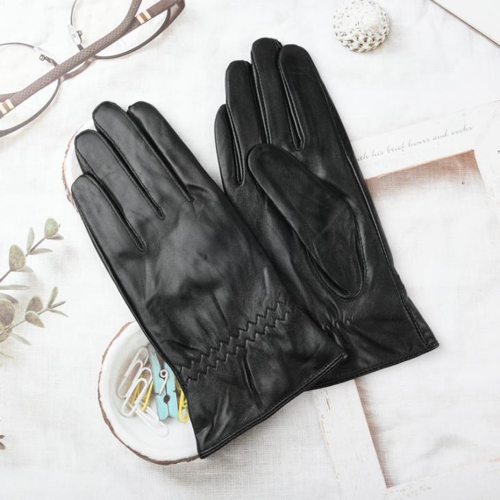 Mens  Hats And Gloves | Nappa Leather Gloves Accessories Black