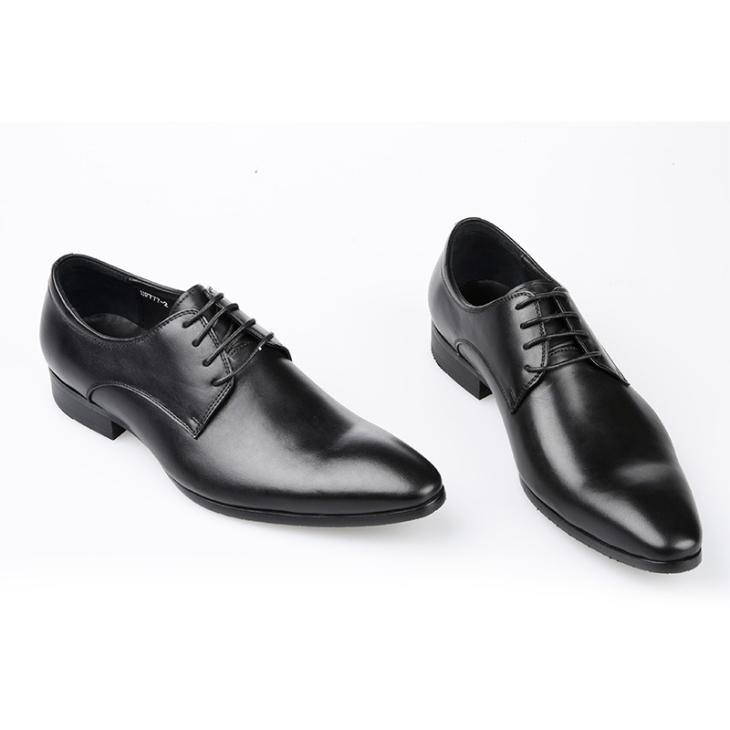 Mens  Lace-Ups | Brushed Leather Derby Shoes Lace-Ups Black