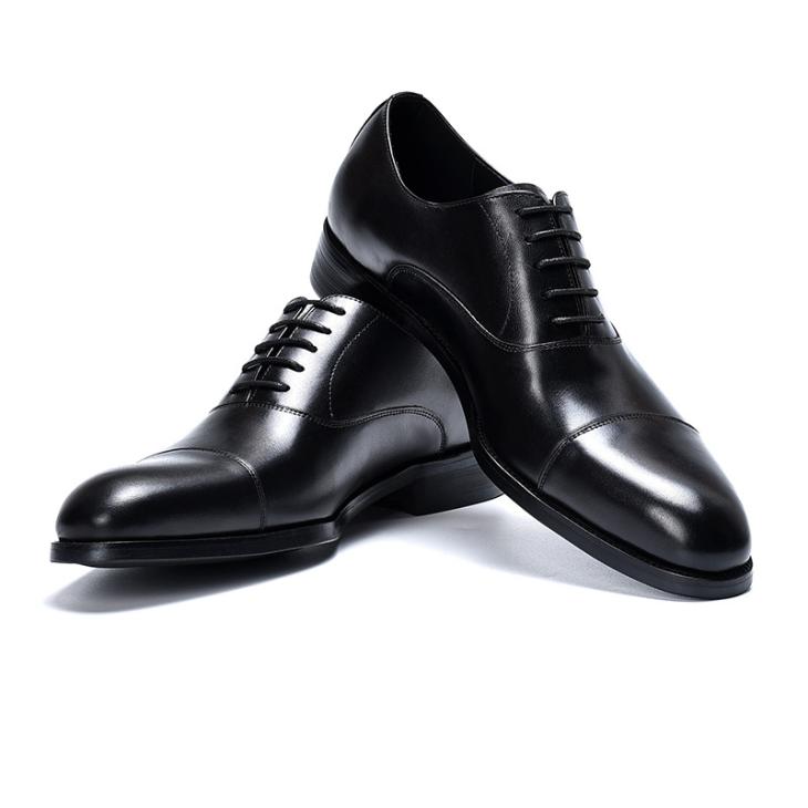 Mens  Lace-Ups | Brushed Leather Laced Oxford Shoes Lace-Ups Black