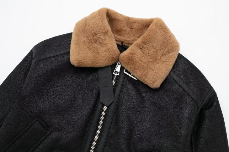 Mens  Leather Clothing | Shearling Jacket Clothing Cork Beige