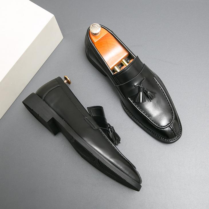 Mens  Loafers | Brushed Leather Loafers Loafers Black