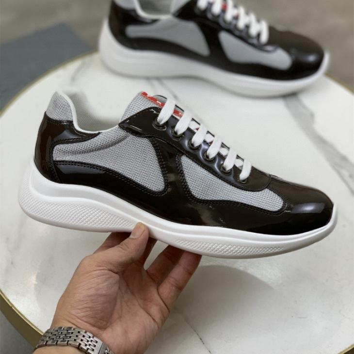 Mens  Sneakers | Patent Leather And Technical Fabric America’s Cup Sneakers America's Cup America's Cup