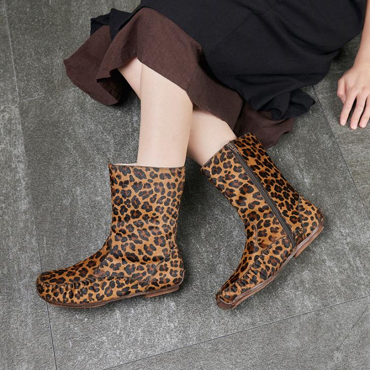 Womens  Ankle Boots And Boots | Printed Leather Chelsea Boots Ankle Boots And Boots Ankle Boots And Boots