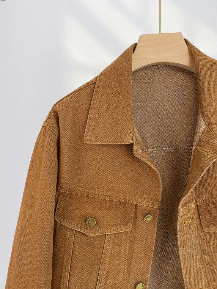 Womens  Denim | Corduroy Blouson Jacket Clothing Caramel