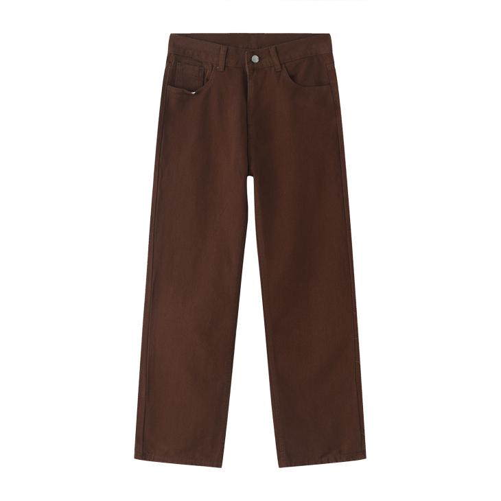 Womens  Denim | Wide-Legged Corduroy Pants Clothing Caramel