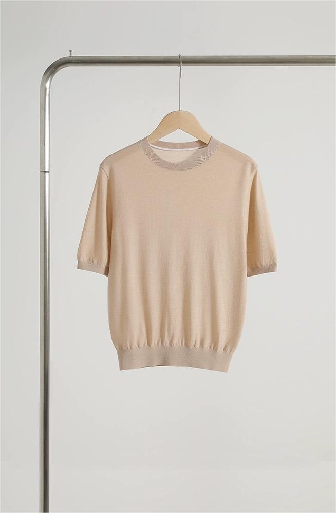 Womens  Knitwear | Cashmere Crew-Neck Sweater Clothing Cork Beige