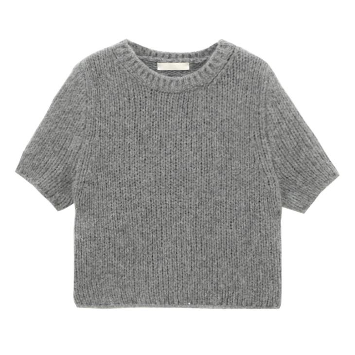 Womens  Knitwear | Short-Sleeved Cashmere Sweater Clothing Knitwear