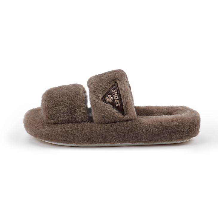 Womens  Loafers | Suede And Shearling Loafers Loafers Cognac