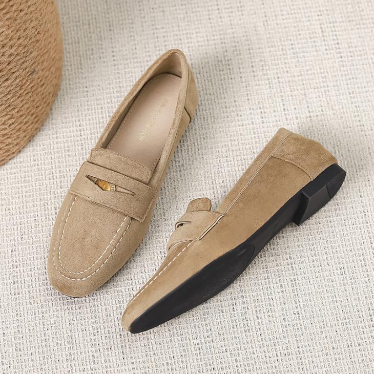 Womens  Loafers | Suede Loafers Loafers Ecru