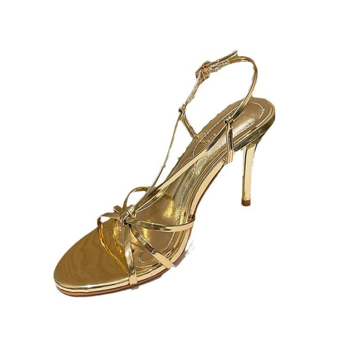 Womens  Sandals | Mordoré Nappa Leather Heeled Sandals Sandals Gold