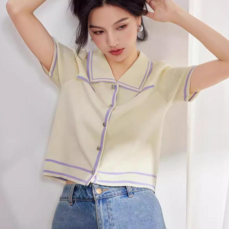 Womens  Shirts And Tops | Checked Cropped Cotton Shirt Clothing Shirts And Tops