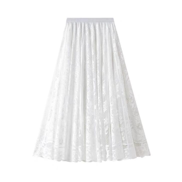 Womens  Skirts | Lace Midi-Skirt Clothing Skirts