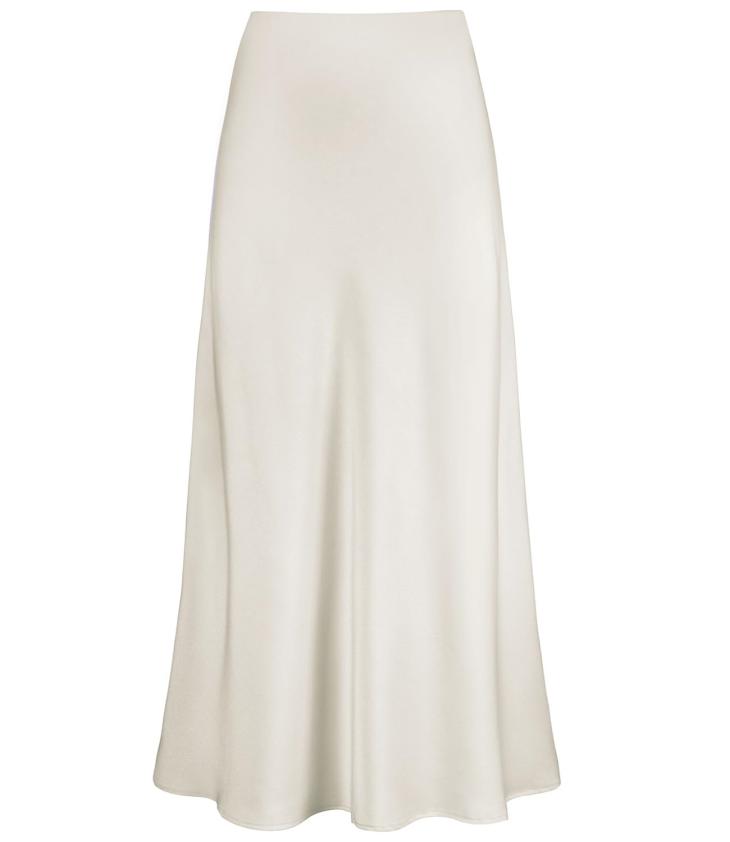 Womens  Skirts | Long Sablé Skirt Clothing Albino White