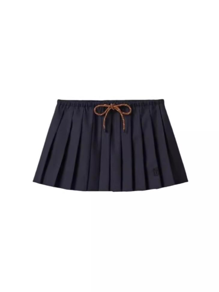 Womens  Skirts | Pleated Piqué Miniskirt Clothing Astro