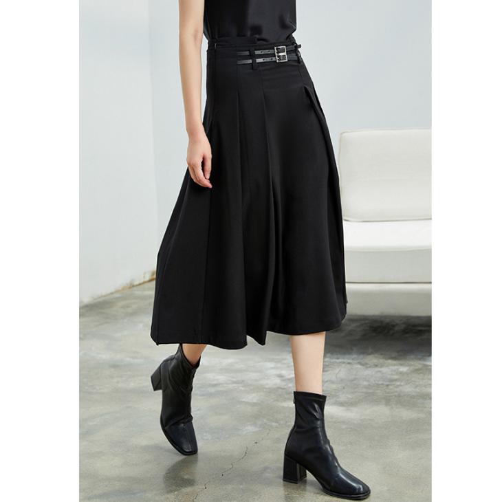 Womens  Skirts | Sablé Midi-Skirt Clothing Black