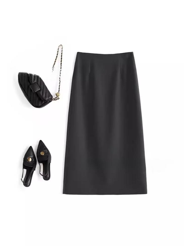 Womens  Skirts | Tricotine Skirt Clothing Black