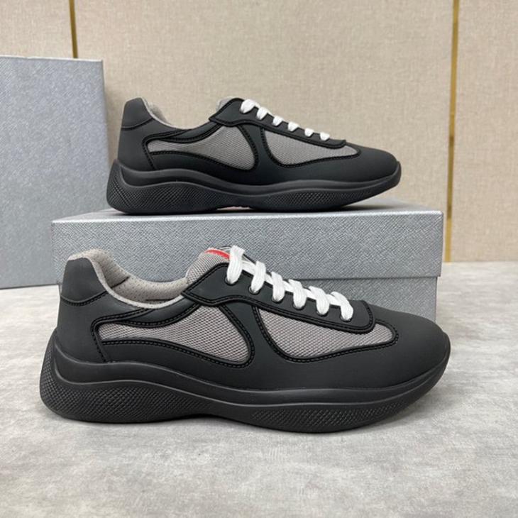 Womens  Sneakers | America’s Cup Soft Rubber And Bike Fabric Sneakers Shoes Black