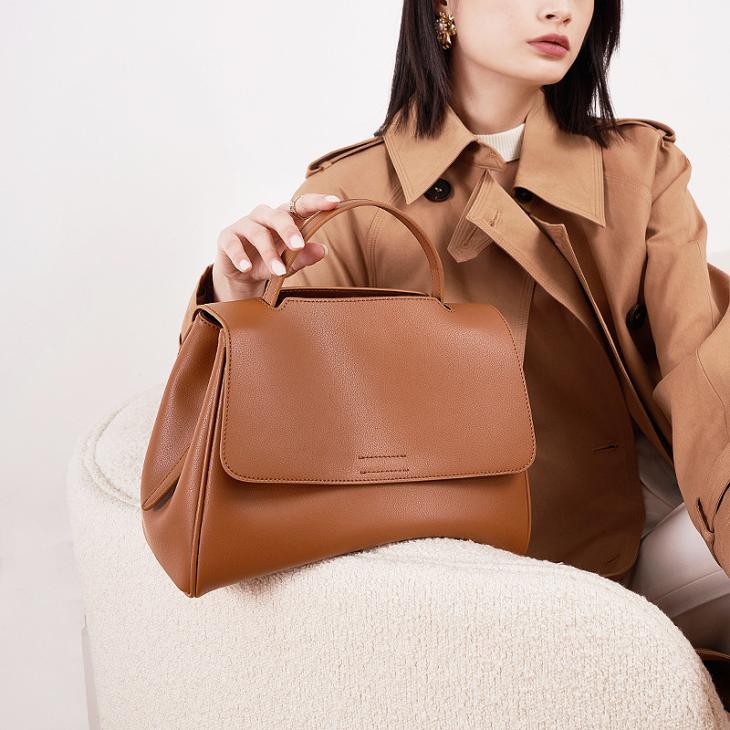 Womens  Totes | Medium Leather Tote Bag Bags Caramel