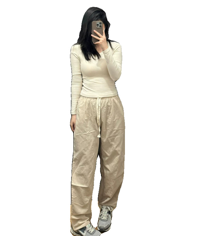 Womens  Trousers And Shorts | Lightweight Re-Nylon Pants Clothing Cream