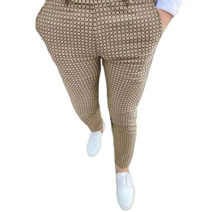 Womens  Trousers And Shorts | Printed Silk Twill Pants Clothing Cork Beige