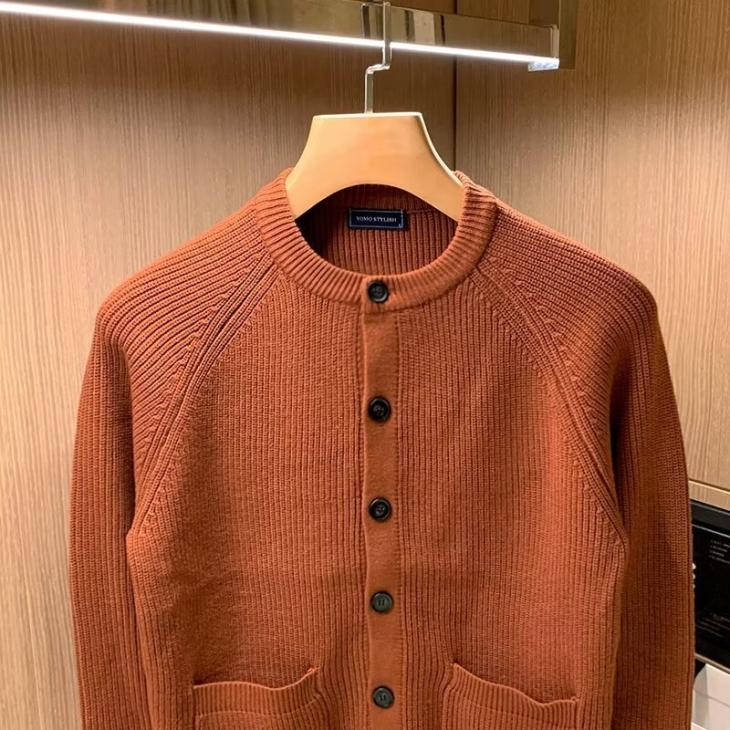 Mens  Knitwear | Cashmere Cardigan Clothing Camel Brown