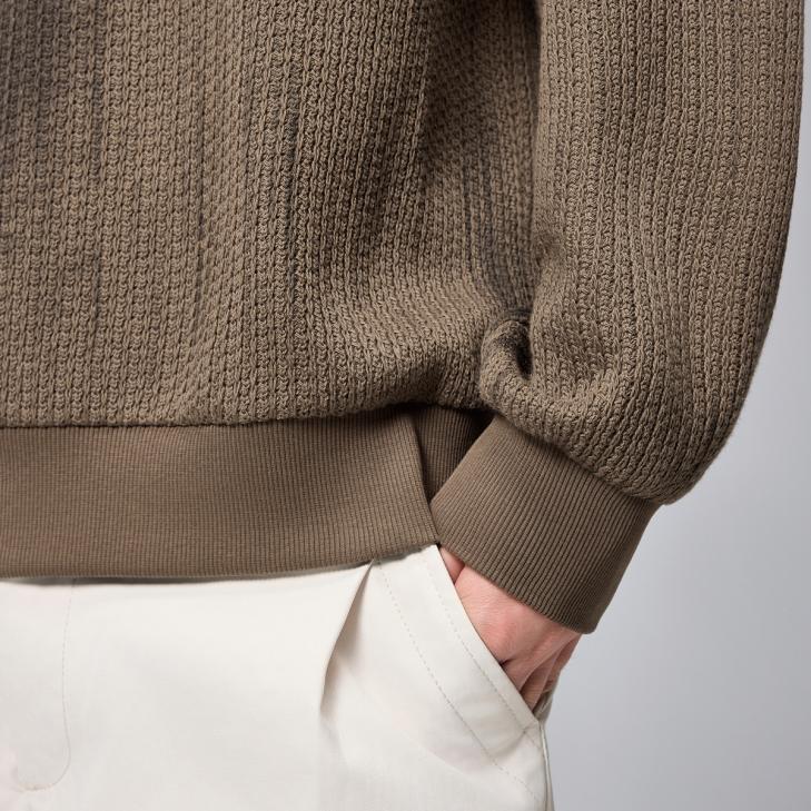 Mens  Knitwear | Re-Nylon Turtleneck Sweater Clothing Cocoa Brown