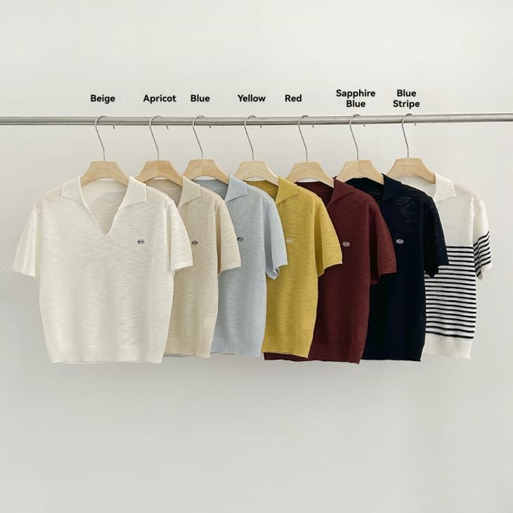 Mens  Knitwear | Silk And Cotton Polo Shirt Clothing Knitwear